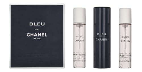Chanel Bleu De Chanel Ricaricabili Edt 20 Ml + Mini Ricarica 2 X 20 Ml Edt (Uomo)