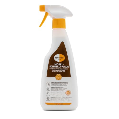 Renuwell Möbel Schnellpflege - Detergente Per La Pulizia E La Cura Dei Mobili, 500 Ml