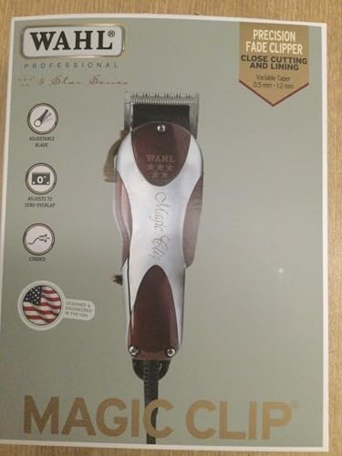 Wahl Magic Clip 5 Star Bordeaux/Argento Tagliacapelli E Regolabarba Capelli Trimmer