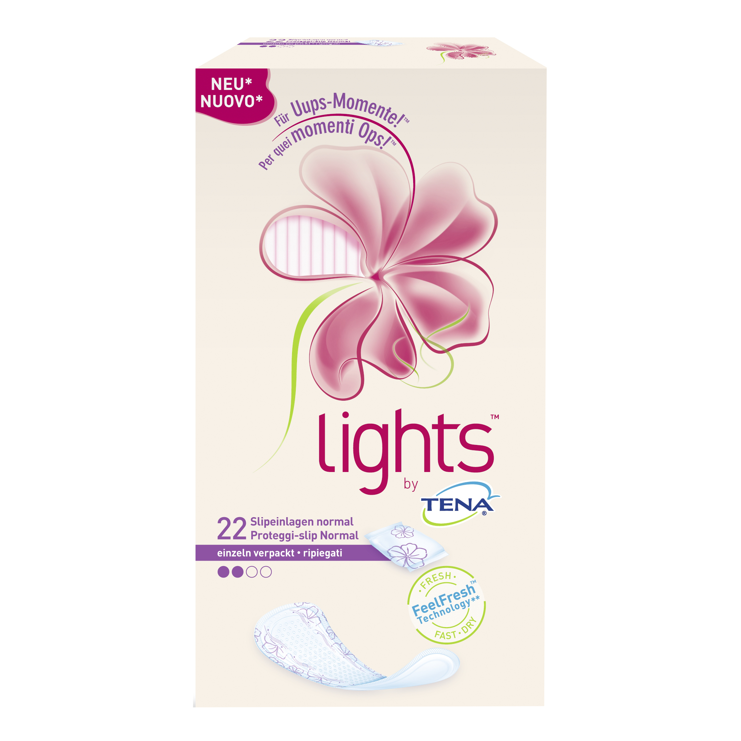 LIGHTS By TENA Normal 22 Pezzi