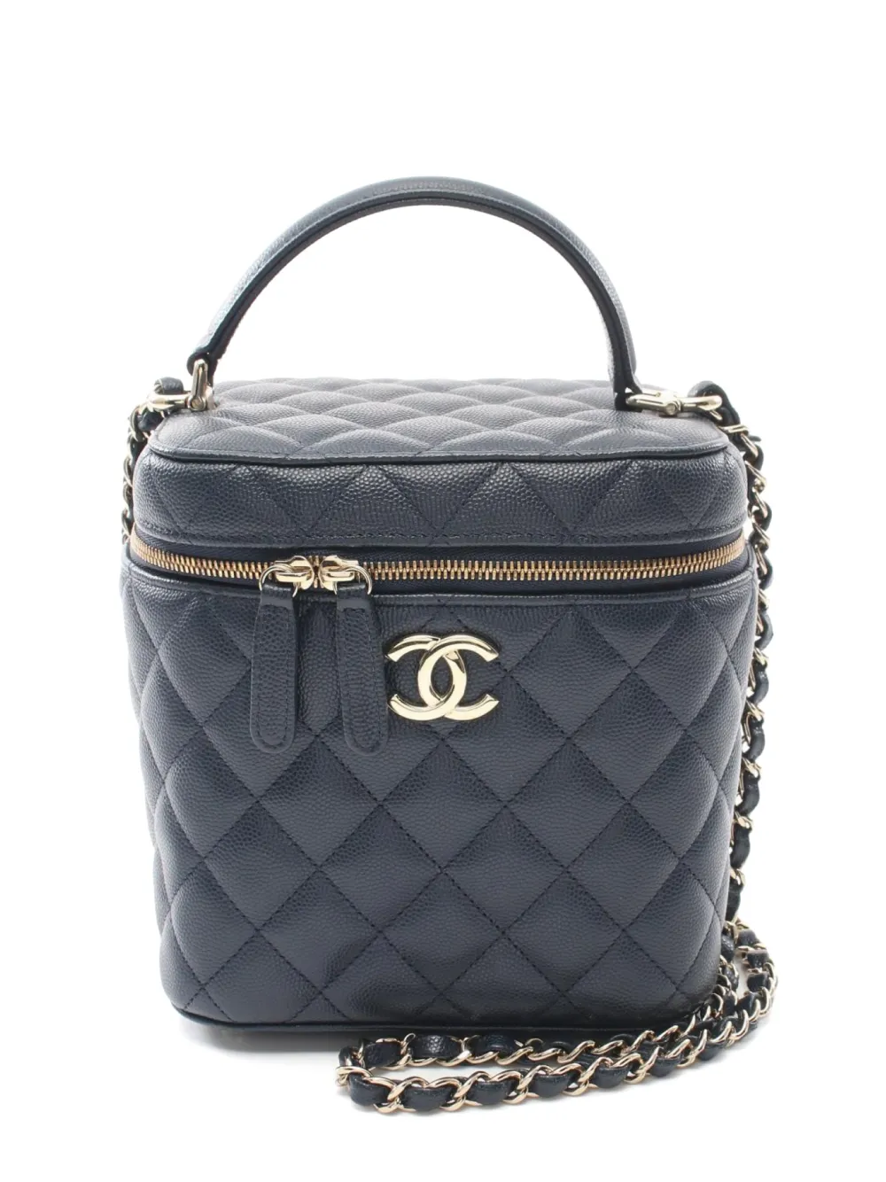 CHANEL Pre-Owned 2021 Vanity shoulder bag - Blu