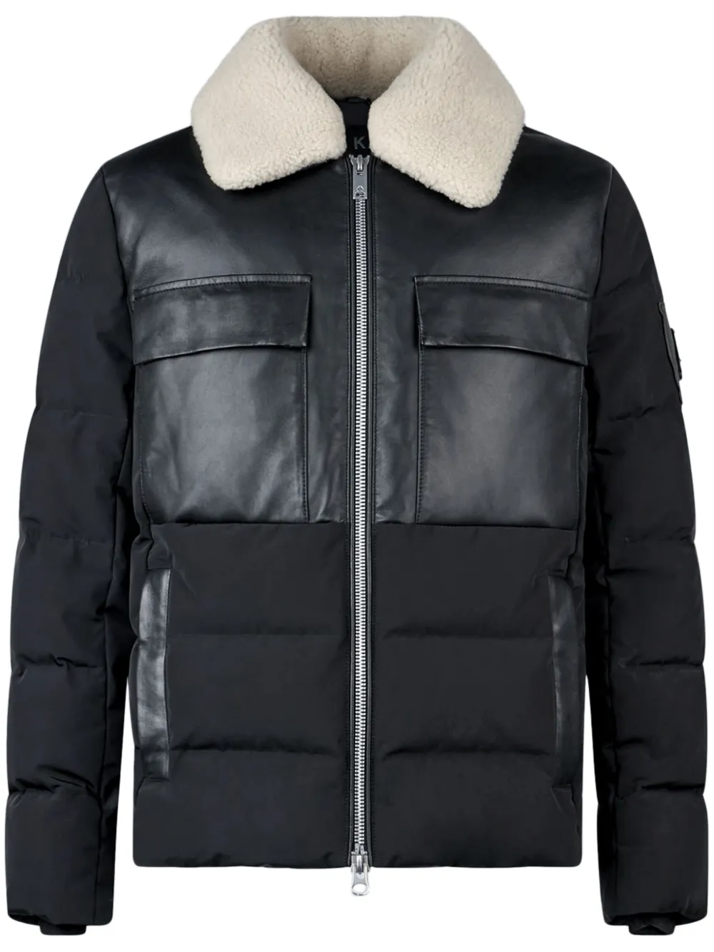 Moose Knuckles zip-up puffer jacket - Nero