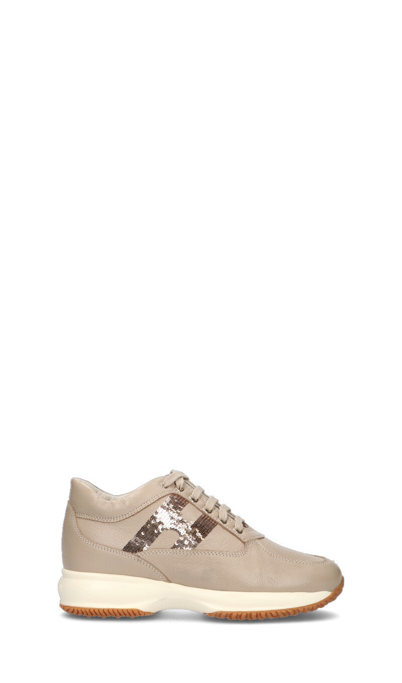 HOGAN - INTERACTIVE Sneaker donna zenzero in pelle