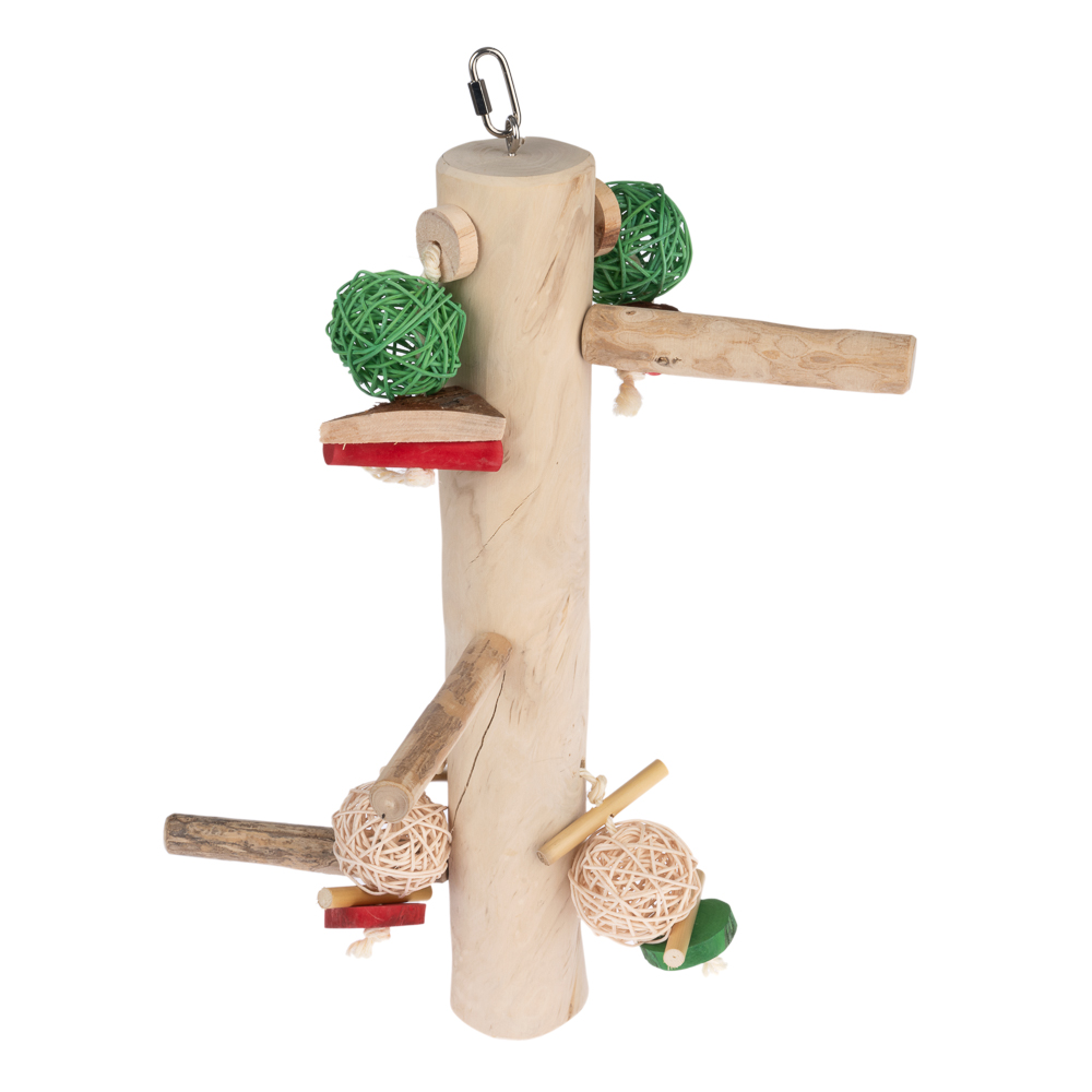 Trespolo XL TIAKI Swing in legno di Java - L 51 x P 25 x H 19 cm