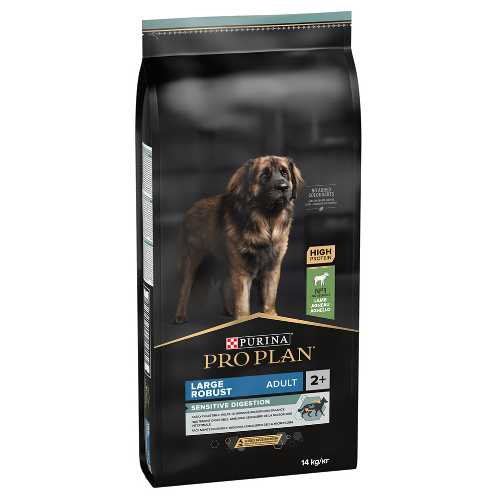 PURINA PRO PLAN Large Adult Robust Sensitive Digestion Agnello & Riso Crocchette per cani - 14 kg