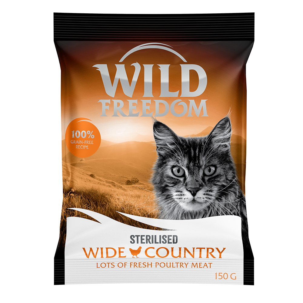 Confezione prova! Wild Freedom Crocchette, Umido & Snacks - Adult "Wide Country" Sterilised Pollame - 150 g Crocchette