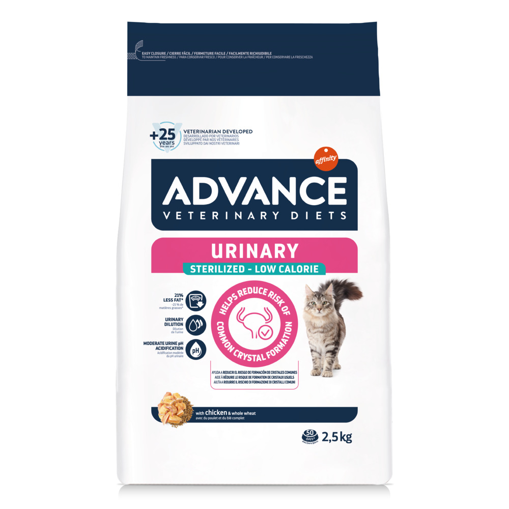 Advance Veterinary Diets Cat Urinary Sterilized Low Calorie Crocchette gatto - 2,5 kg
