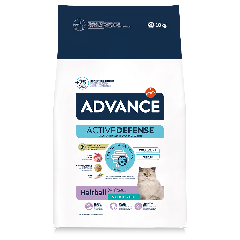 Advance Sterilized Hairball Crocchette per gatto - 10 kg