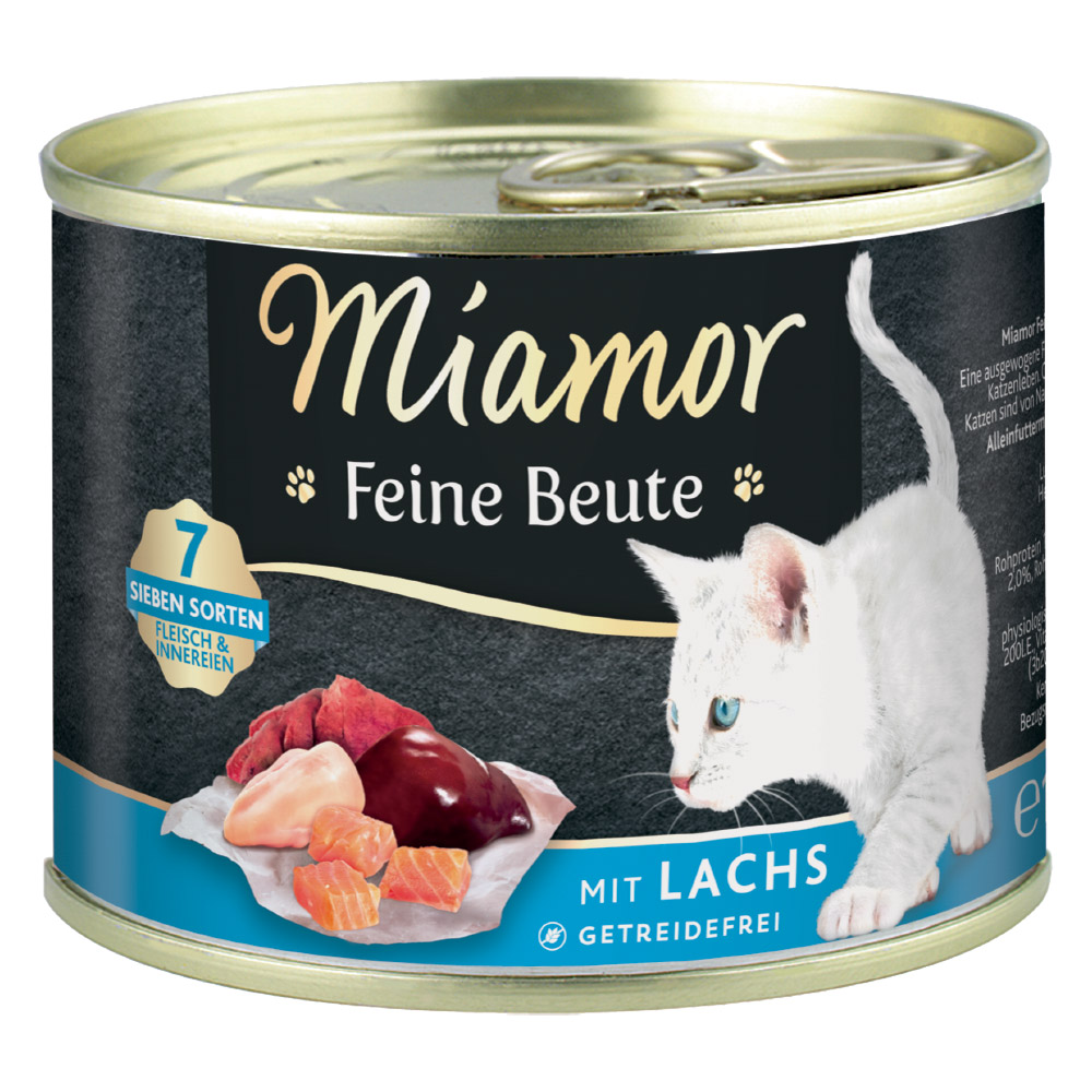 Miamor Feine Beute 12 x 185 g umido gatto - Salmone