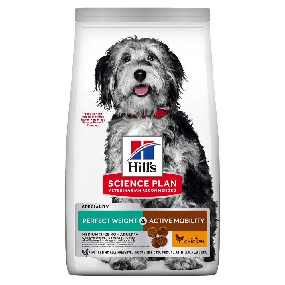 Hill's Science Plan Adult Perfect Weight & Active Mobility Medium con Pollo - Set %: 2 x 12 kg