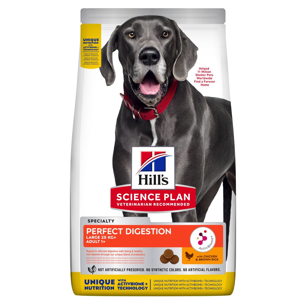 Hill's Science Plan Adult Perfect Digestion Large Breed Crocchette per cani - 14 kg