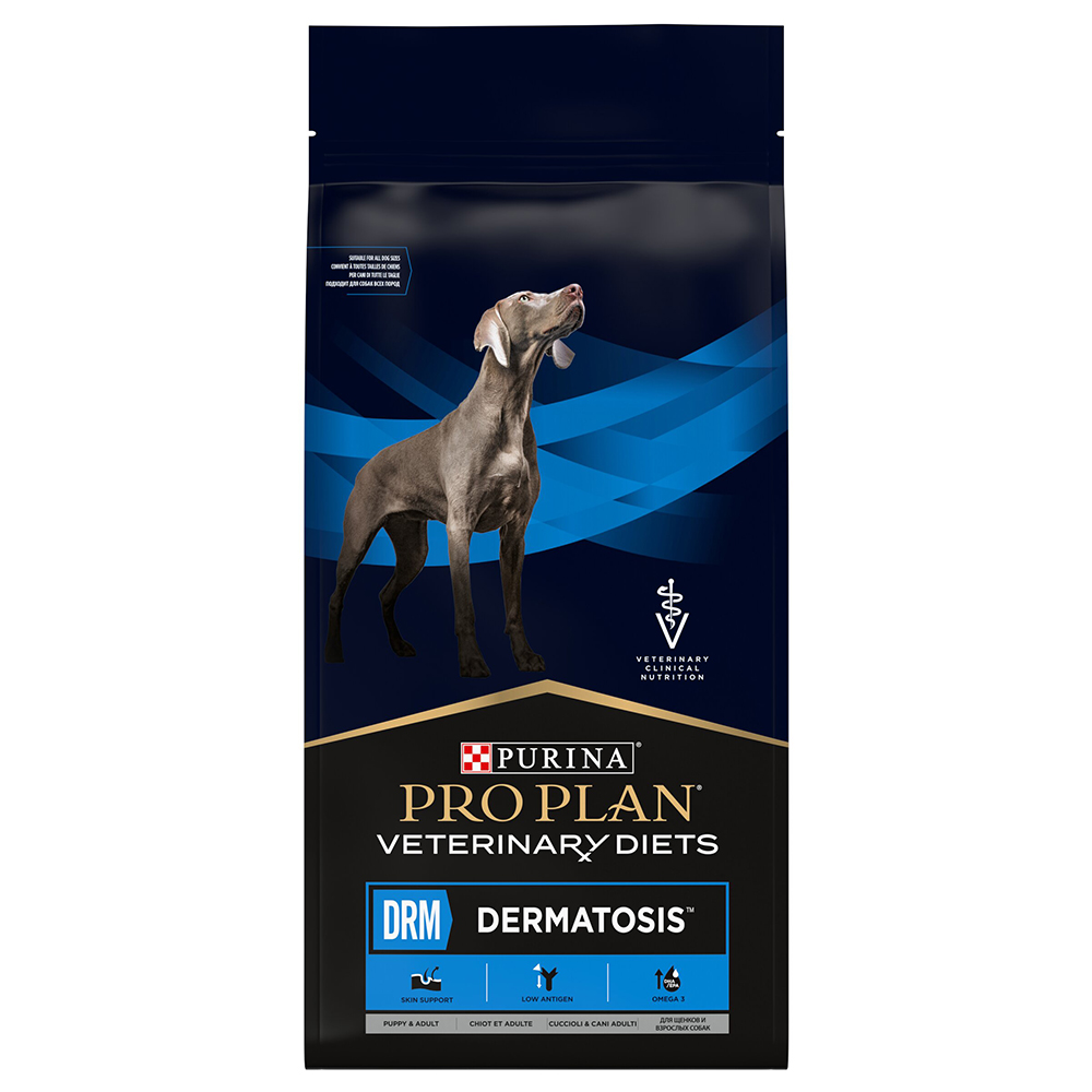 PURINA PRO PLAN Veterinary Diets DRM Dermatosis Crocchette per cane - 12 kg