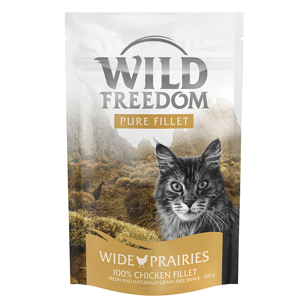 Confezione prova! Wild Freedom Crocchette, Umido & Snacks - Fillet snack al Pollo 100 g