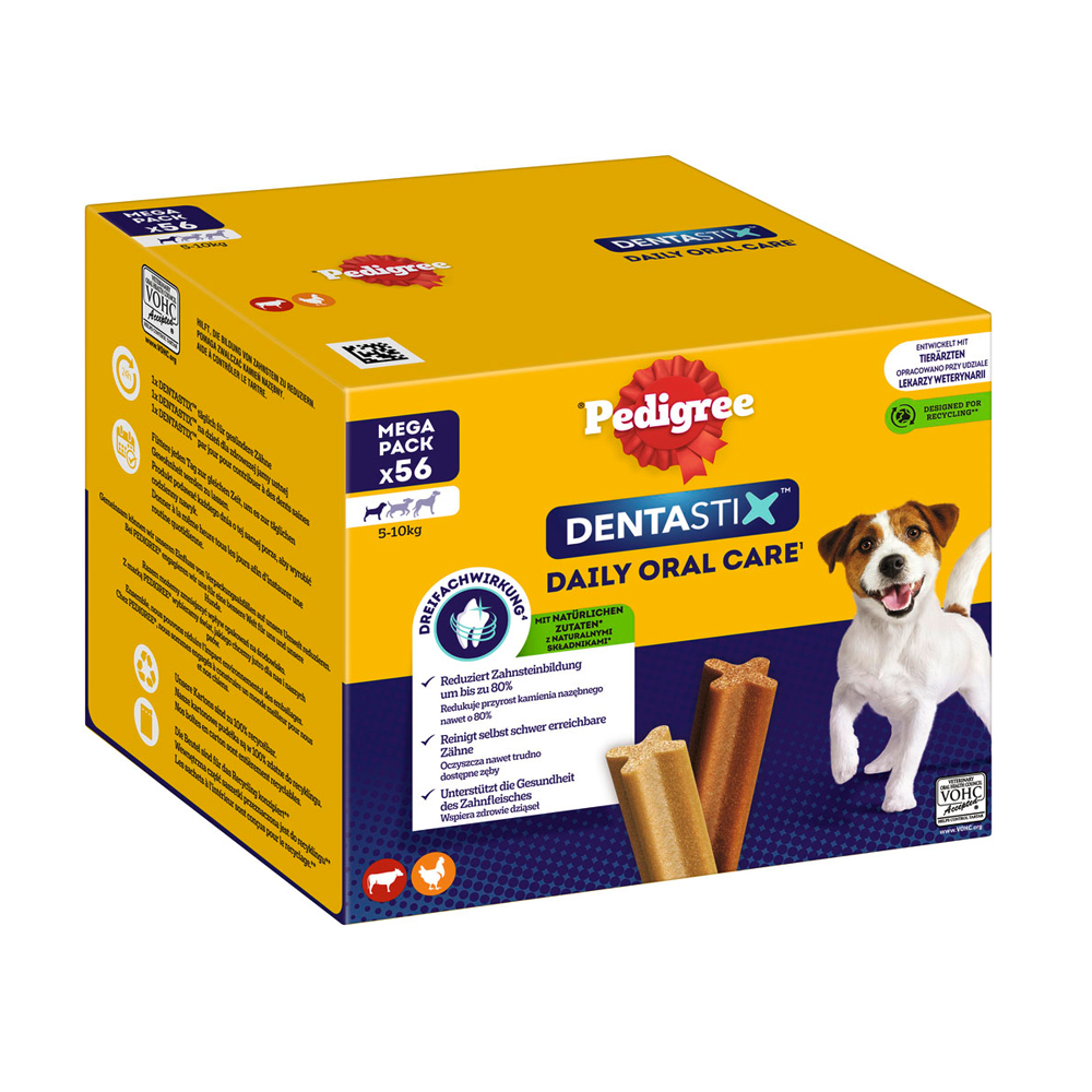 Pedigree Dentastix Snack per cani di tg. piccola (5-10 kg) - 56 pz