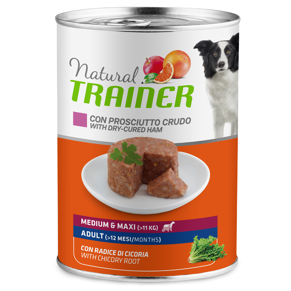 Natural Trainer Adult Medium/Maxi 1 x 400 g - con Prosciutto