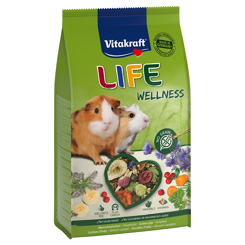 Vitakraft Life Wellness Porcellini d'India - 600 g