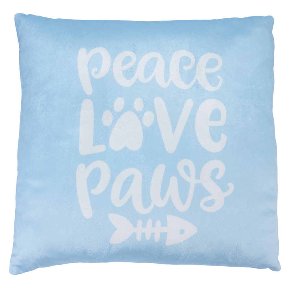 Smartpet Kissen "Peace Love Paws" - L 40 x P 40 cm