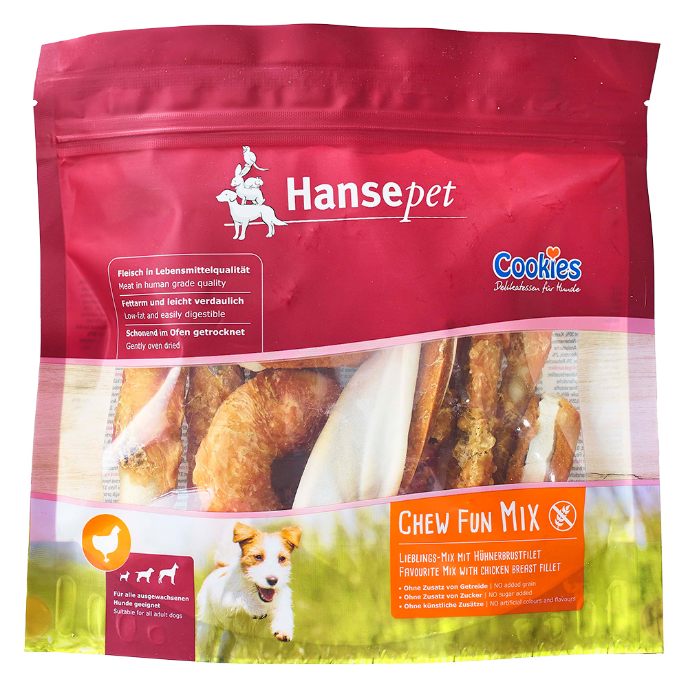 Hansepet Cookies snack mix con pollo - 380 g