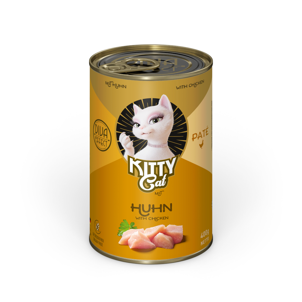 Kitty Cat Adult Pate 6 x 400 g umido per gatti - Pollo