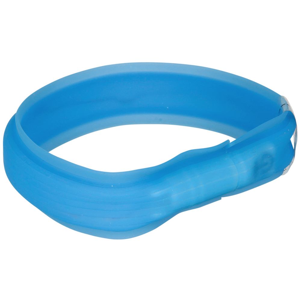 Collare luminoso Trixie Anello Flash USB - Tg. M-L: L 50 cm x H 3 cm