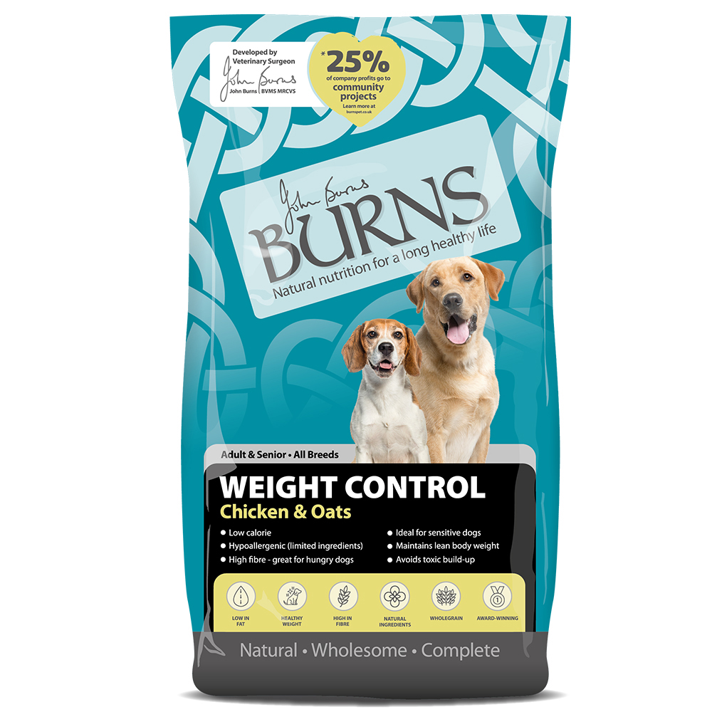 Burns Adult & Senior Weight Control+ Pollo & Avena - 12 kg
