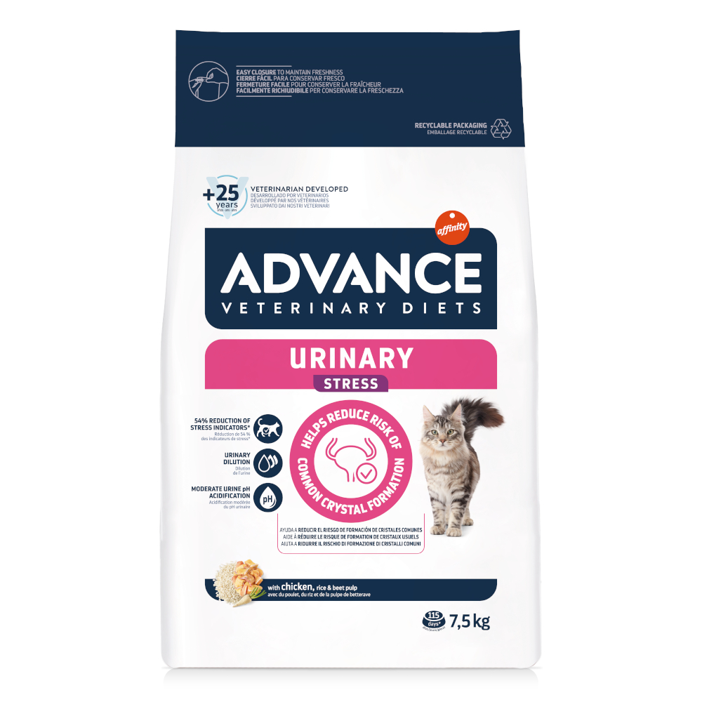 Advance Veterinary Diets Urinary Stress Crocchette per gatto - 7,5 kg