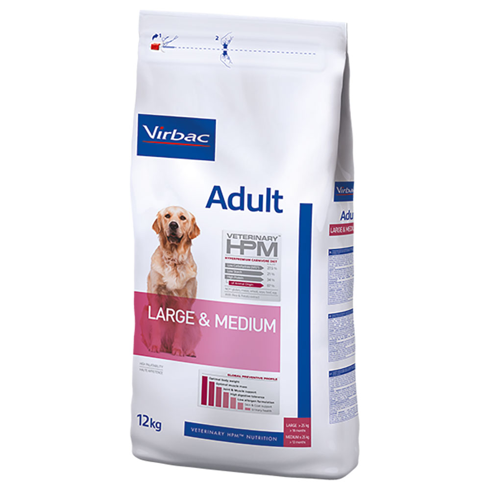 Virbac Veterinary HPM Adult Dog Large & Medium Crocchette per cane - 12 kg