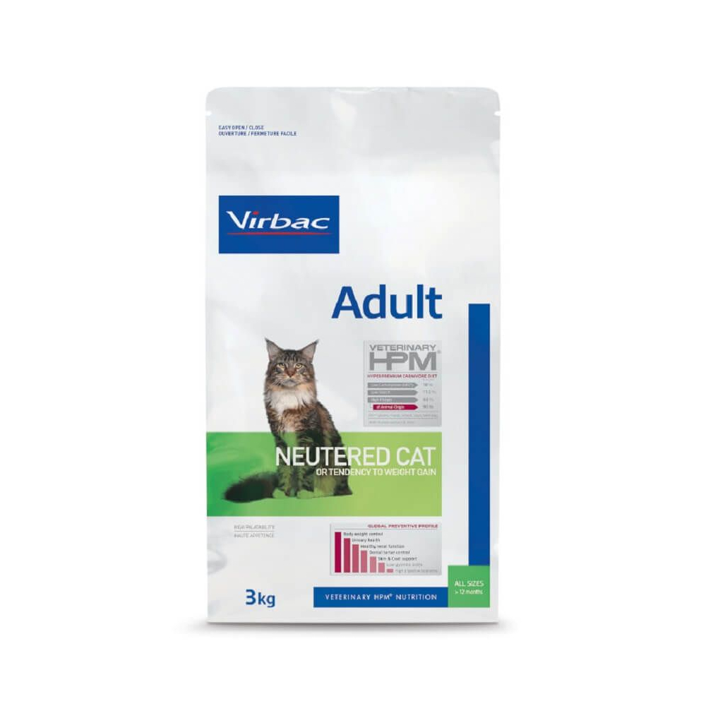 Virbac Veterinary HPM Gatto Adult Neutered - 3 kg