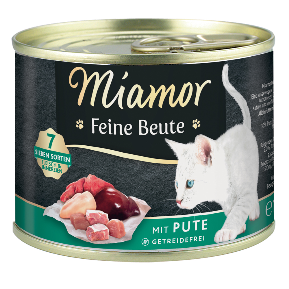 Miamor Feine Beute 12 x 185 g umido gatto - Tacchino