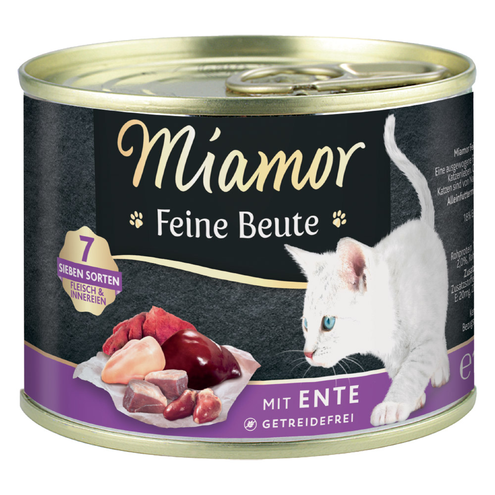 Miamor Feine Beute 12 x 185 g umido gatto - Anatra