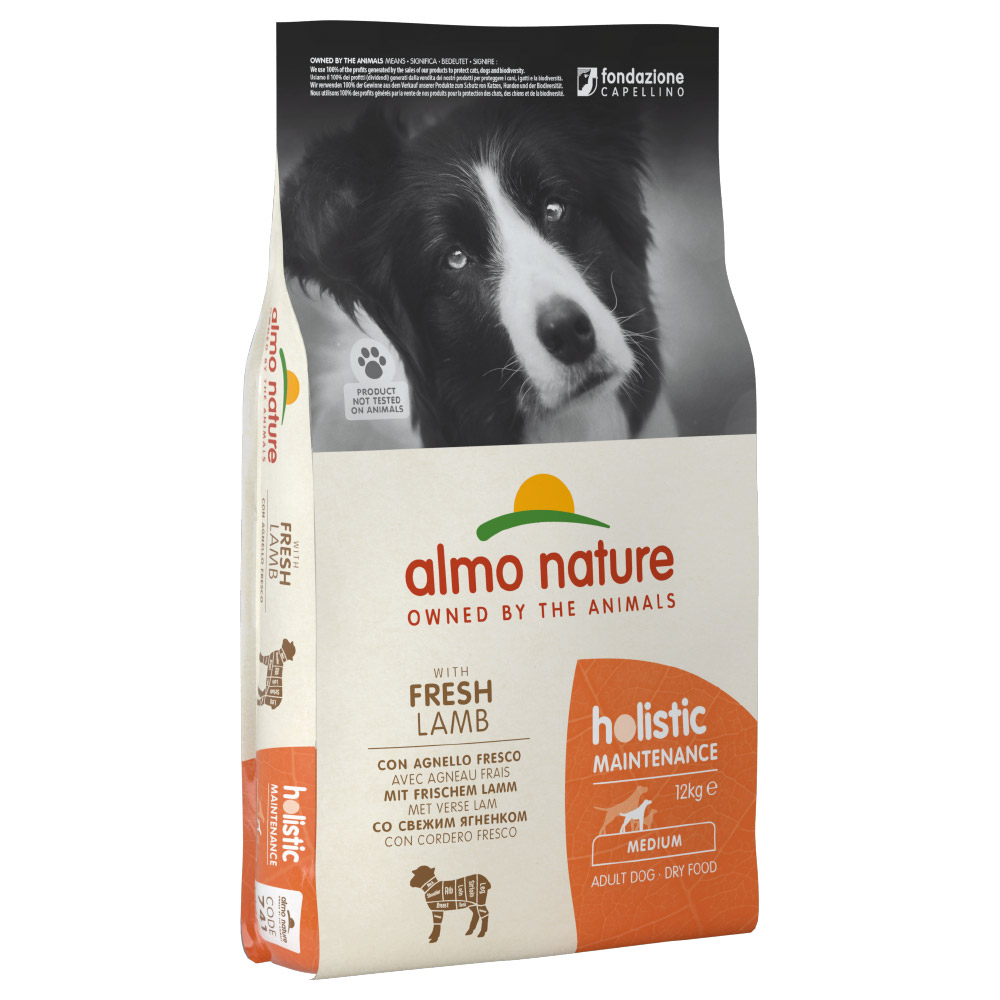 Almo Nature Holistic Medium Adult con Agnello Fresco - 12 kg