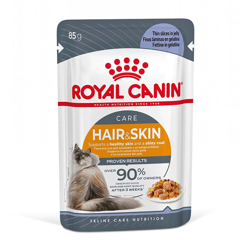 Royal Canin Hair & Skin umido in Gelatina per gatti - 12 x 85 g
