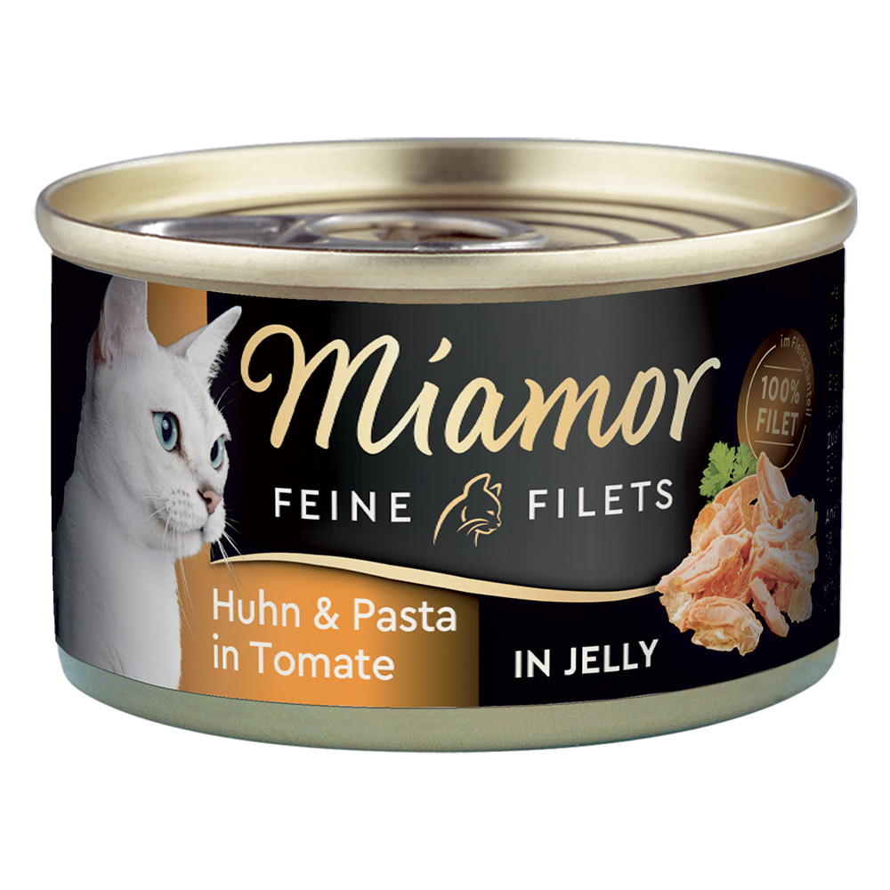 Miamor Delicato Filetto in Gelatina - lattine 6 x 100 g - Pollo & Pasta