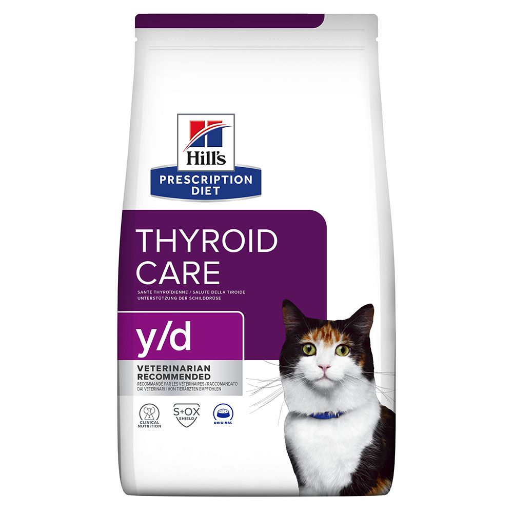 Hill's Prescription Diet y/d Thyroid Care secco per gatti - 3 kg
