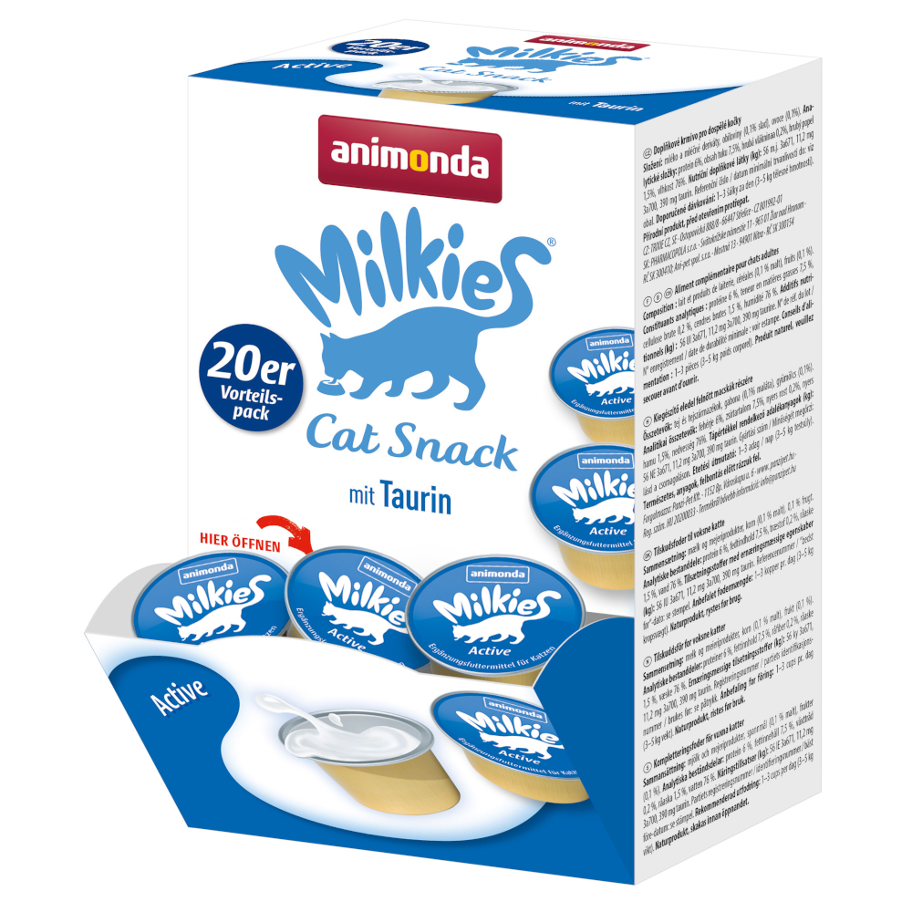 animonda Milkies Multipack Snack per gatto - Active 20 x 15 g