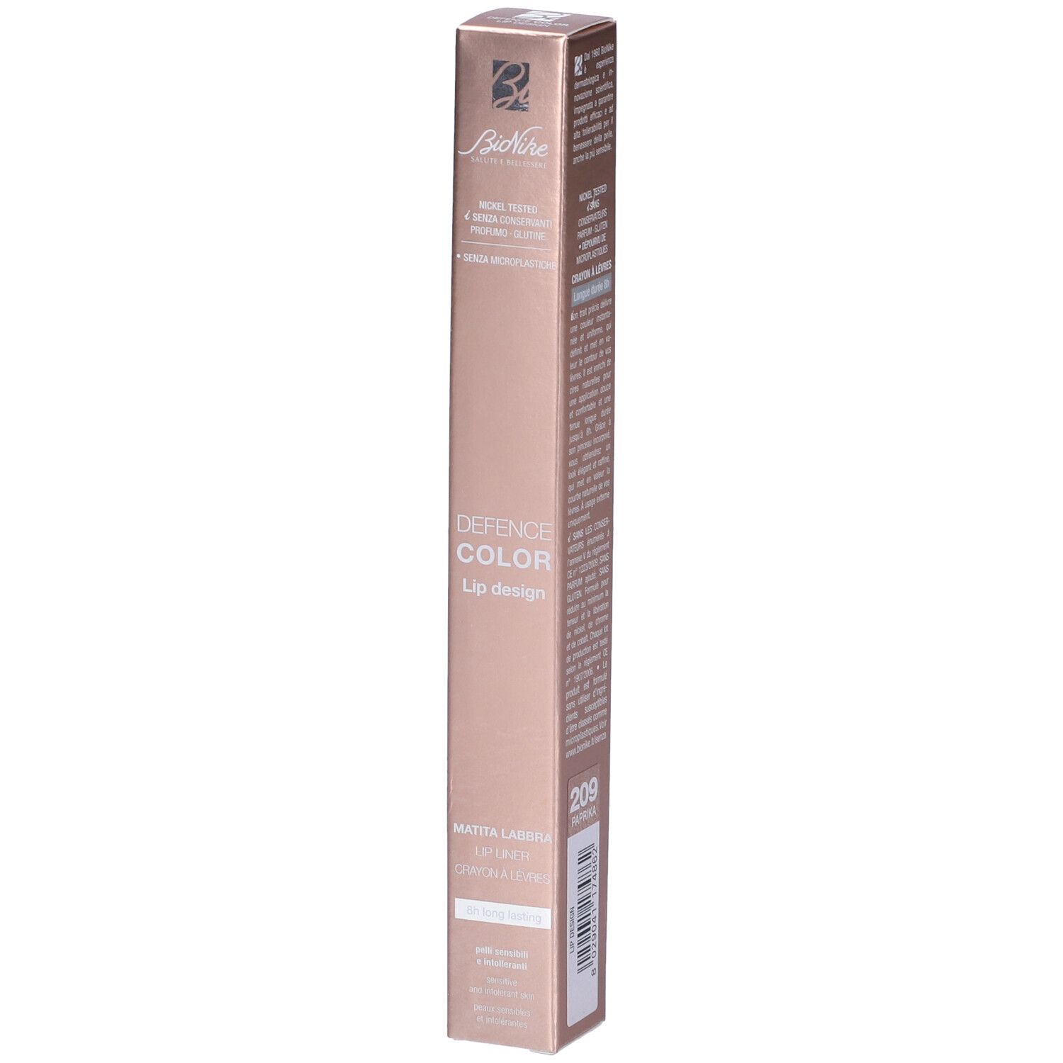 BioNike Defence Color Lip Design Matita Labbra Colore 209 Paprika 1 pz