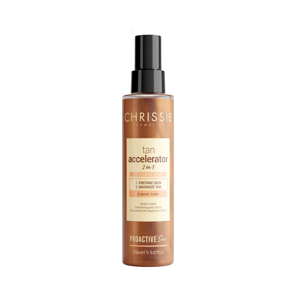 Chrissie Proactive Sun Tan Accellerator 2 In 1 150 ml Spray