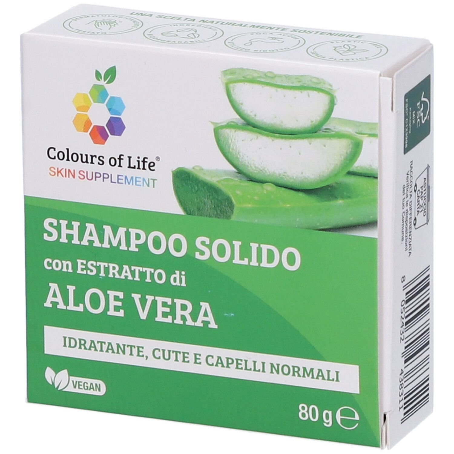 Colours Of Life Skin Supplement 80 g Shampoo solido
