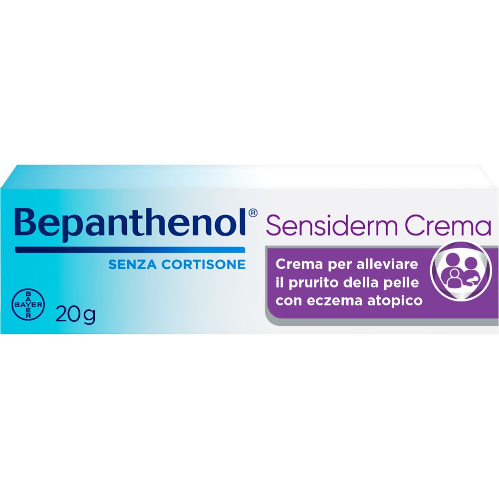 Bepanthenol Sensiderm Crema lenitiva Dermatite Eczema e Prurito della