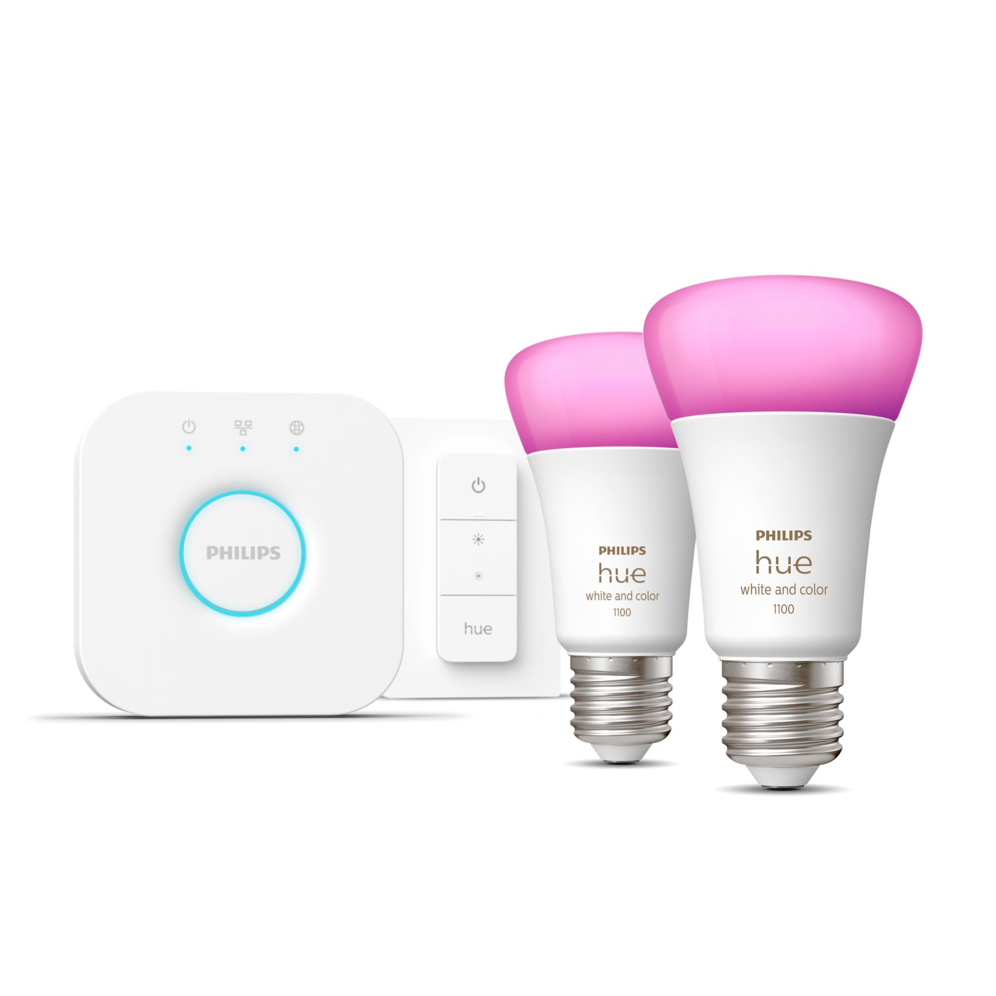 Philips Hue White and Color Ambiance Starter Kit Bridge + 2 Lampadine