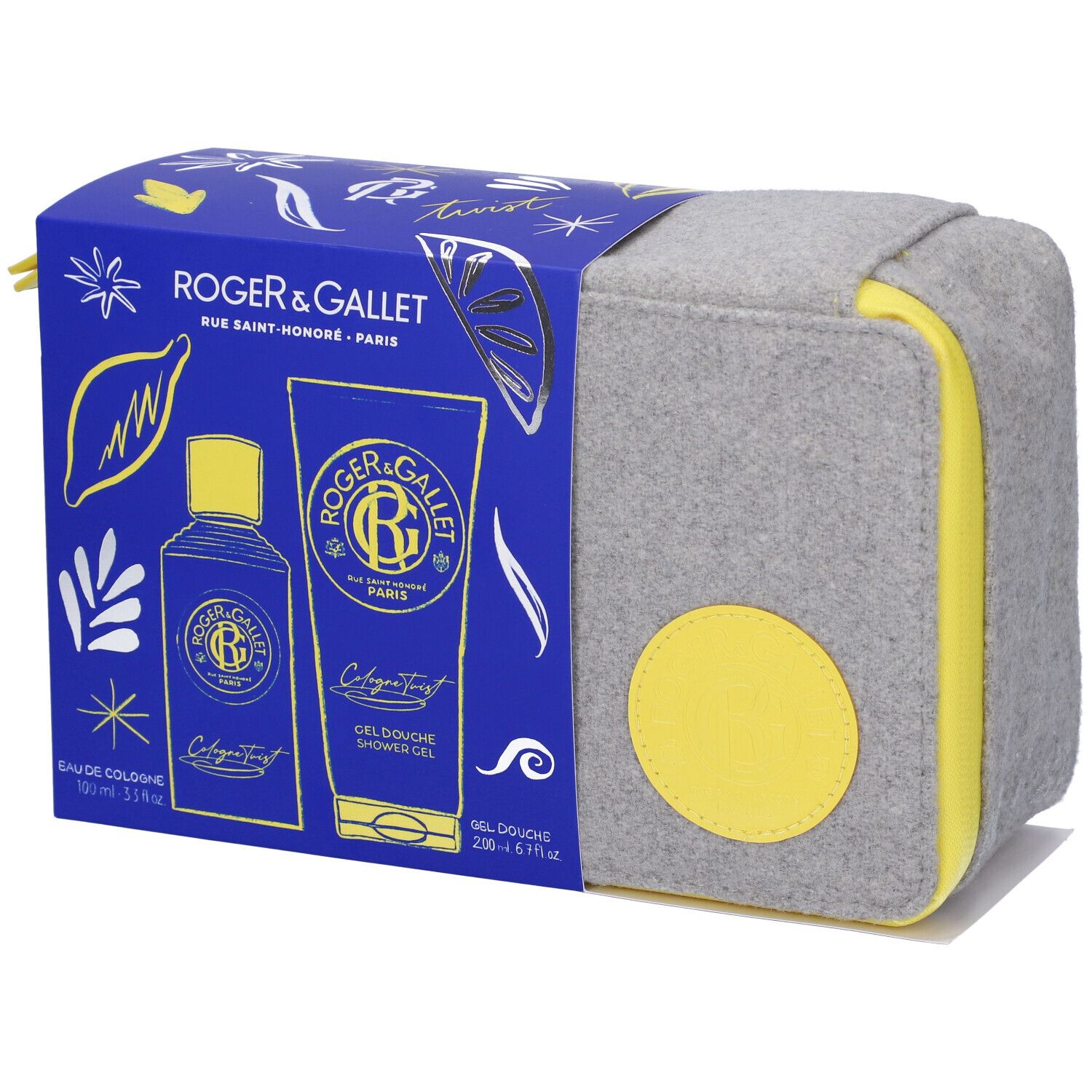 Roger&Gallet Trousse Uomo Cologne Twist + Gel Doccia 1 pz Set