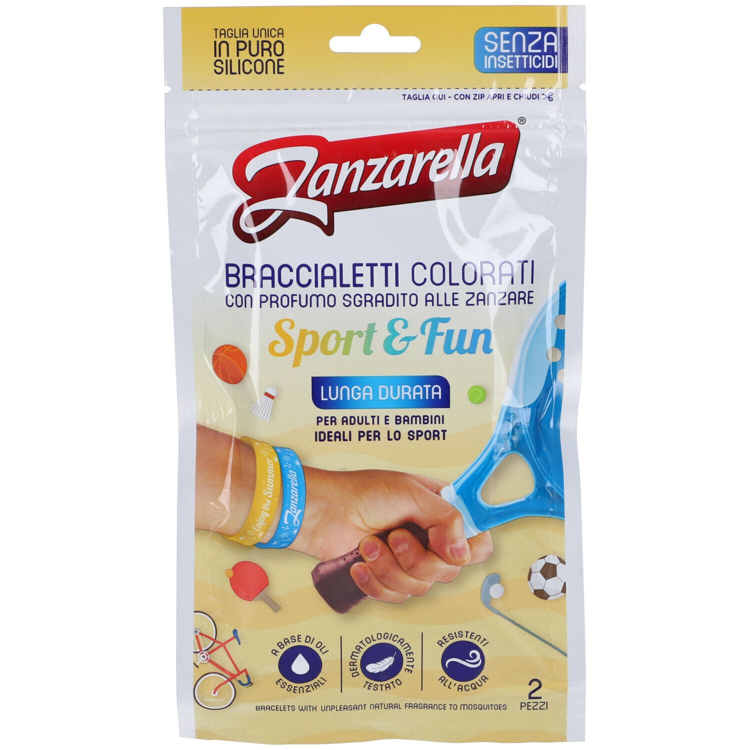 Zanzarella Braccialetti Sport&Fun 2 Pezzi 1 St