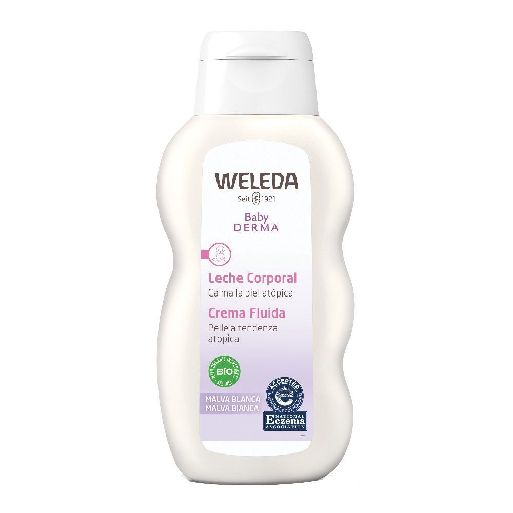 WELEDA Baby Derma Malva Bianca Crema Fluida 200 ml