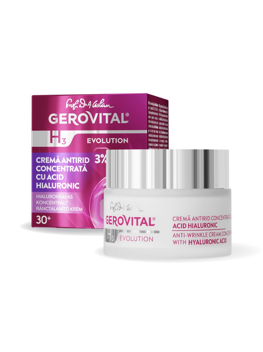 Gerovital Crema Antirughe Concentrata con Acido Ialuronico 3% 50 ml