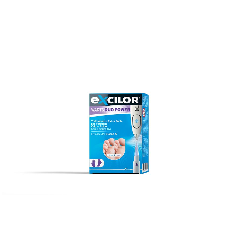 EXCILOR® Warts Duo Power Trattamento Verruche Mani e Piedi 2 pz Penna