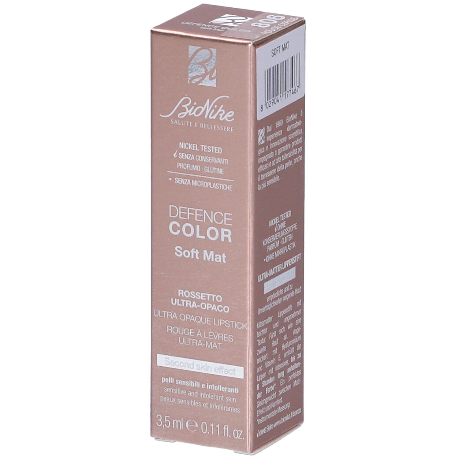BioNike Defence Color Rosseto Soft Mat n.806 Rouge Cerise 1 pz Rossett