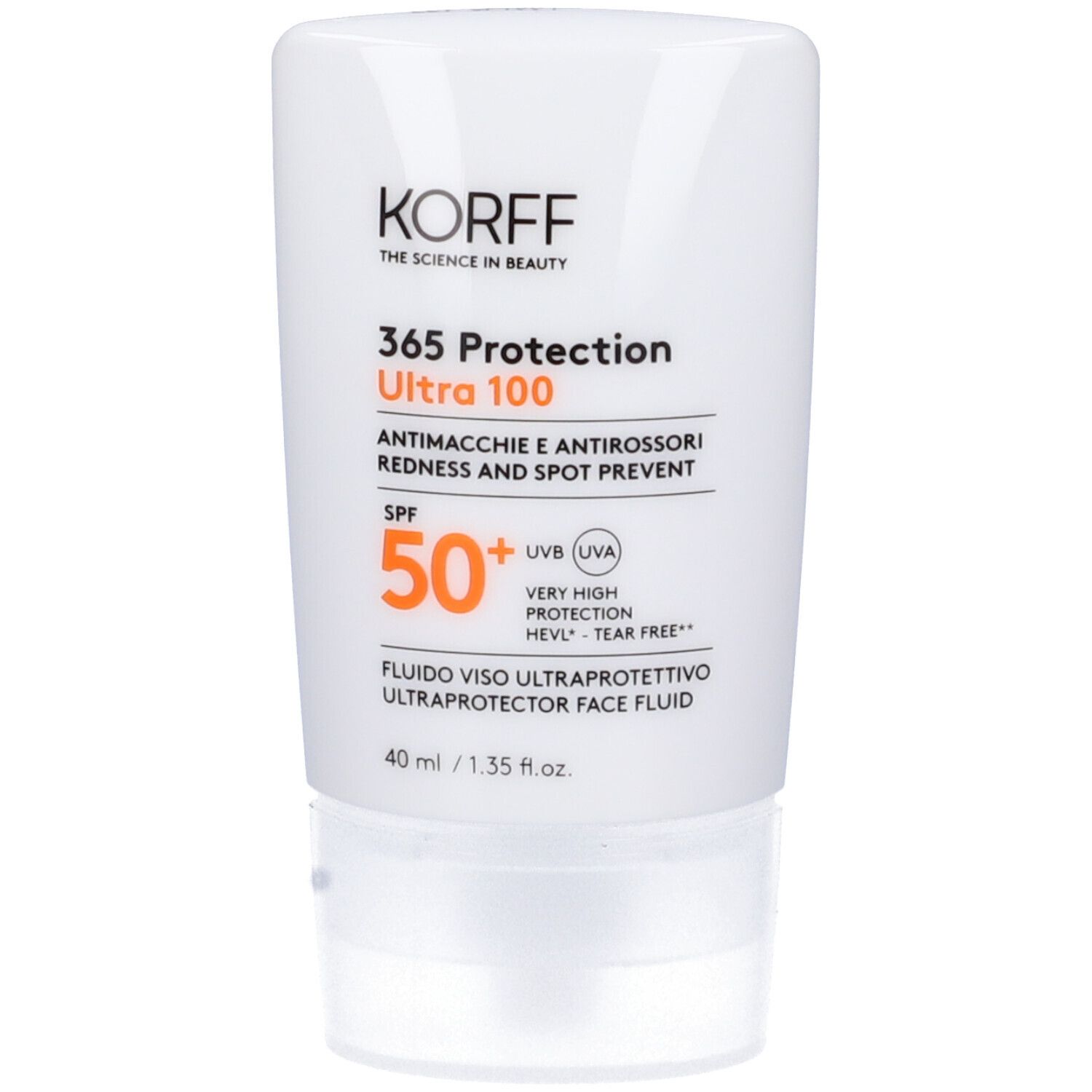 Korff 365 Protection Ultra 100 Fluido Viso Ultraprotettivo Spf50+ 40 m