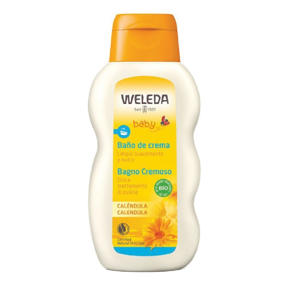 WELEDA Baby Bagno Cremoso Calendula 200 ml Schiuma da bagno