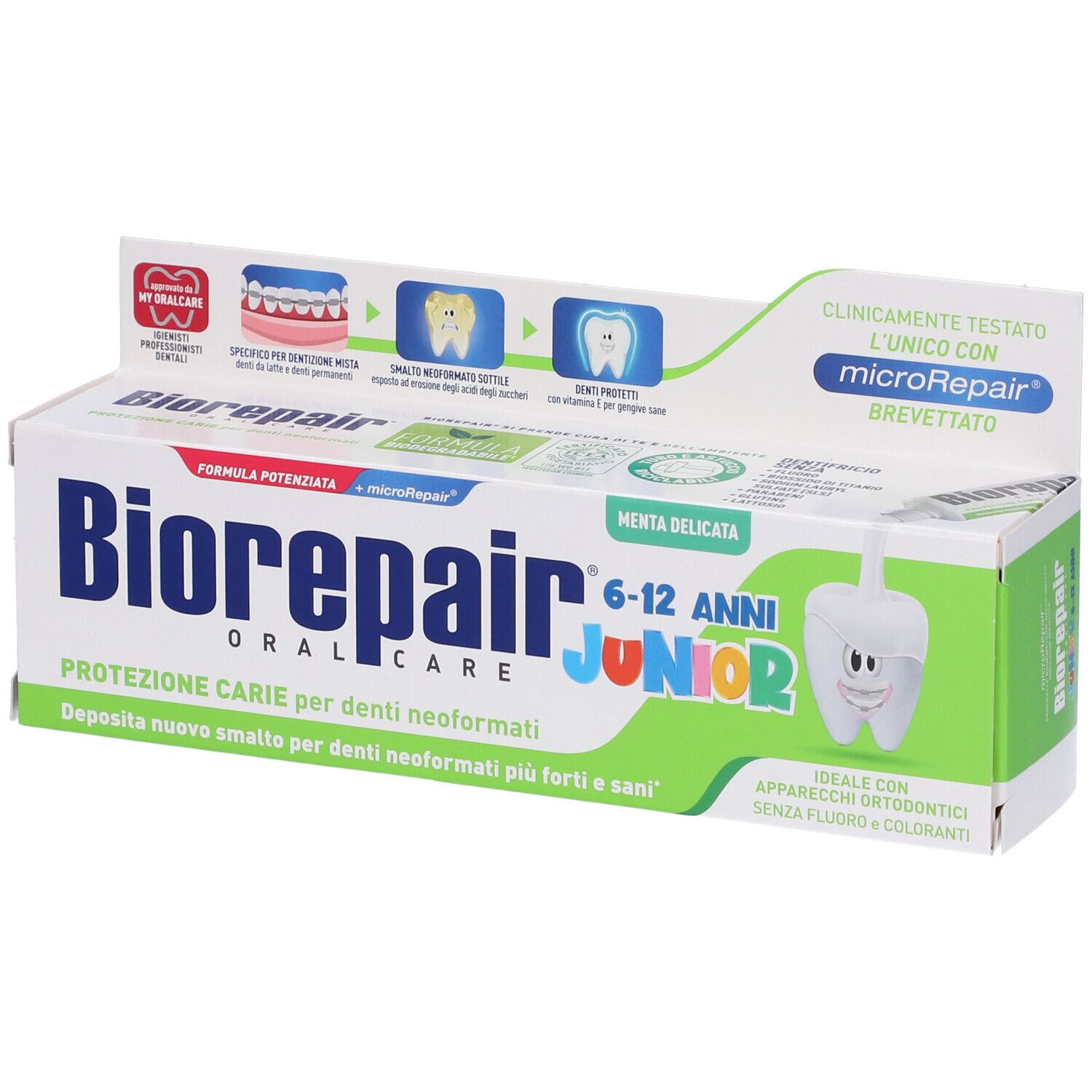 Biorepair® Junior 6-12 anni 75 ml Dentifricio