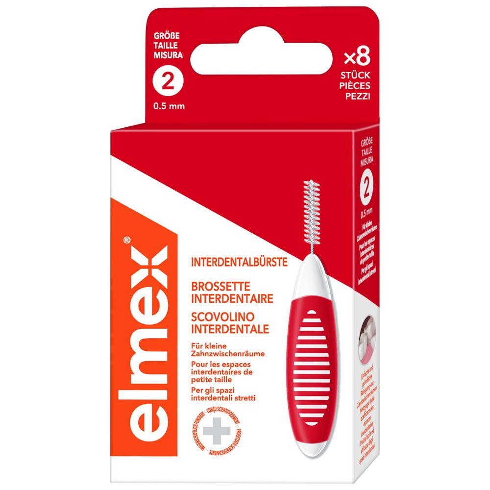 Elmex Interdental Brush Red 0,5mm 1 pz Spazzolino da denti
